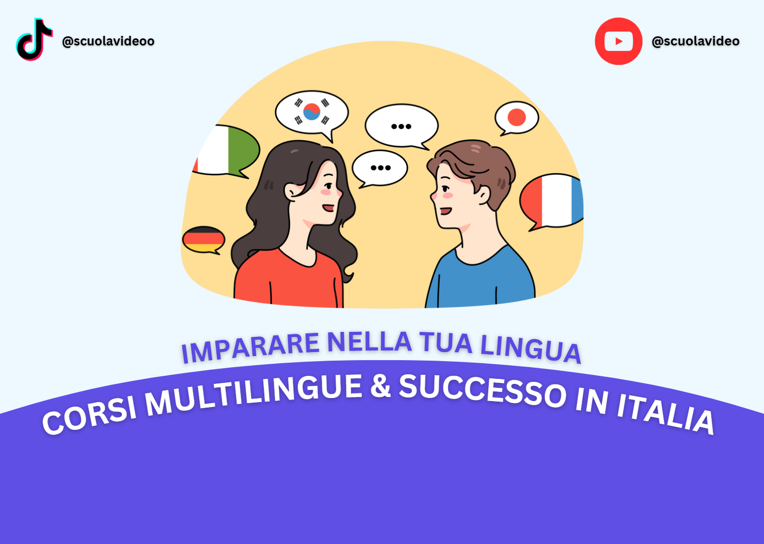 Imparare nella Tua Lingua:  Corsi multilingue & successo in Italia